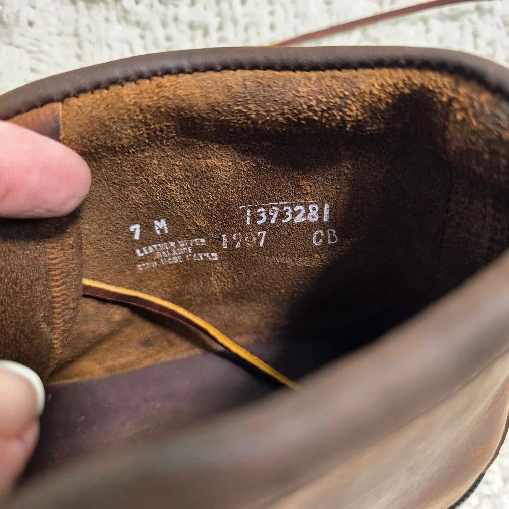 VTG G.H. Bass Outdoor Chukka Boots Brown Leather Moc Toe Mens 7 M Excellent